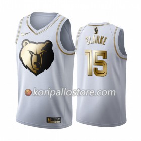 Memphis Grizzlies Brandon Clarke 15 Nike 2019-2020 Valkoinen Golden Edition Miesten Pelipaidat Swingman 